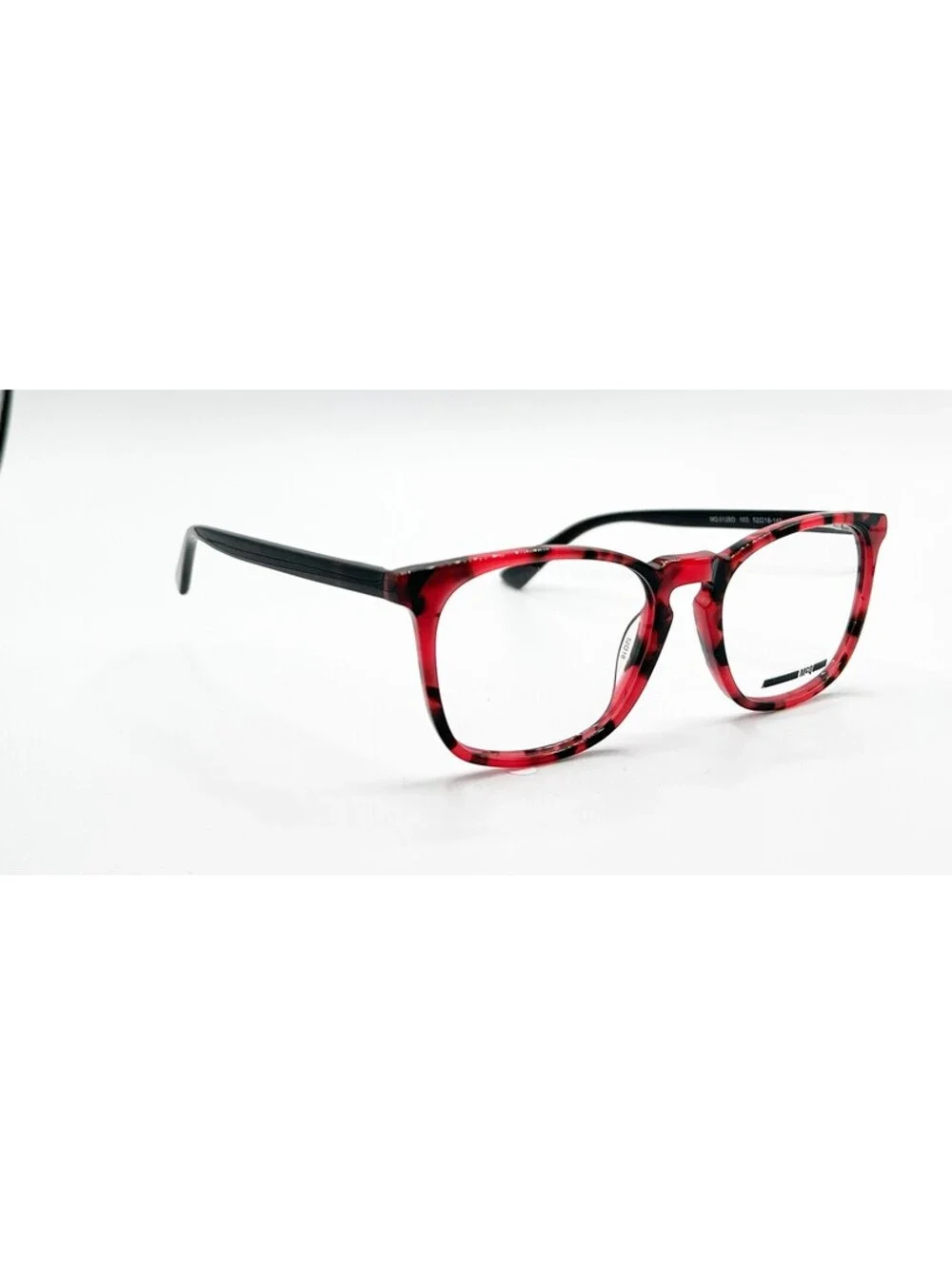 Mcq Mq0128O 003 Black Red Authentic Eyeglasses 52-18-145